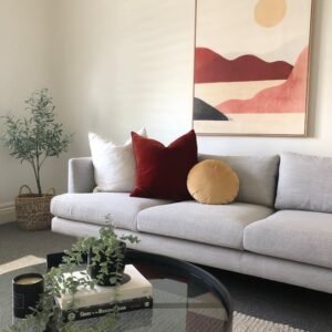 Coussin Décoratif Velours — Terracotta